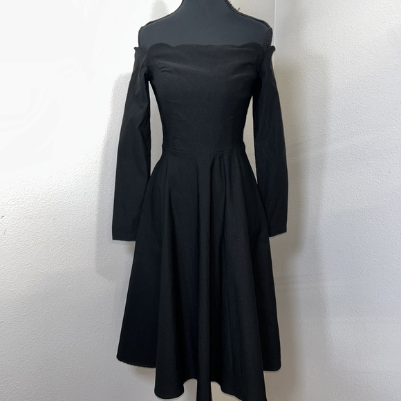 belle poque Dresses & Skirts - Belle Poque Dress Women's Small Black Gothic Victorian Ruffled Grunge Scalloped